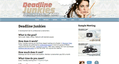 Desktop Screenshot of deadlinejunkies.com